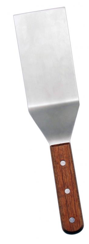 4-1/8" x 3 3/4" Kitchen Steak/Burger Turner with Wood Handle 1 4-1/8" x 3 3/4" Kitchen Steak/Burger Turner with Wood Handle